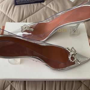 Amina Muaddi Rosie Glass Pump Size 42 NEVER WORN!! BRAND NEW!!!